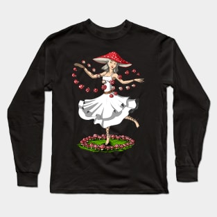 Hippie Magic Mushroom Long Sleeve T-Shirt